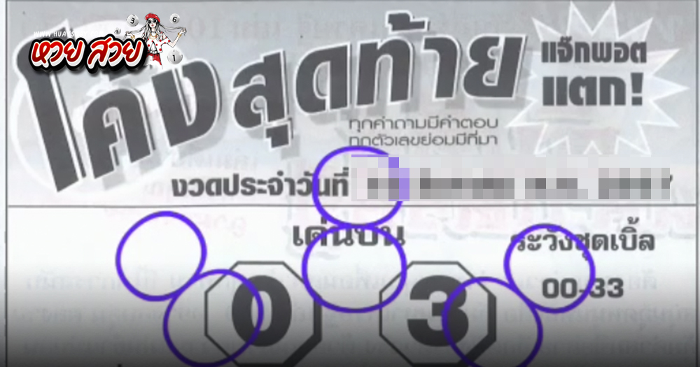 เลขเด็ดโค้งสุดท้าย 16/9/2567