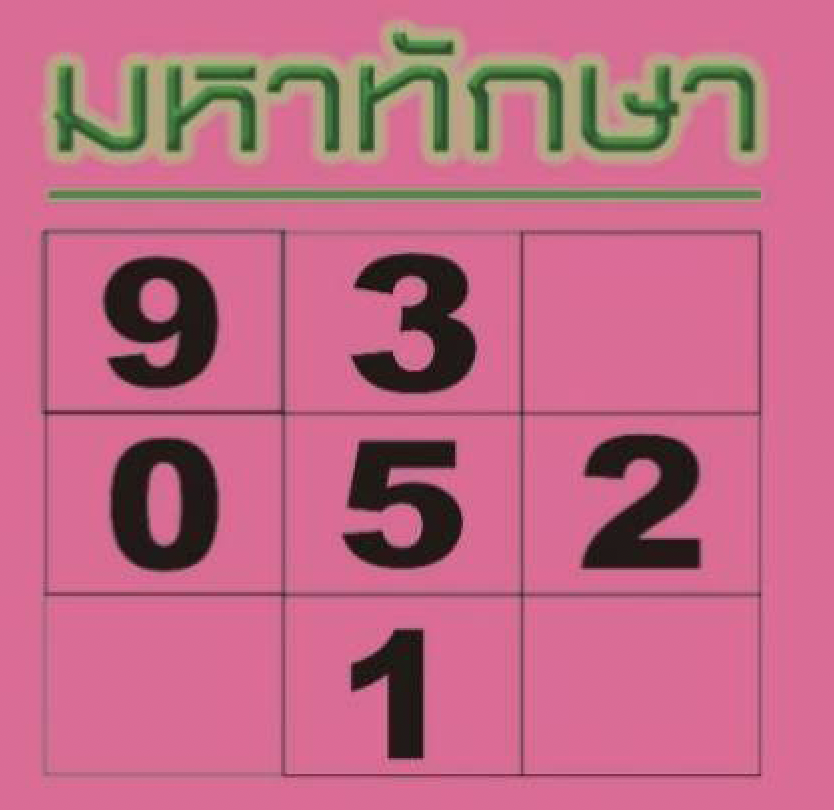 หวยมหาทักษา 16/8/2567