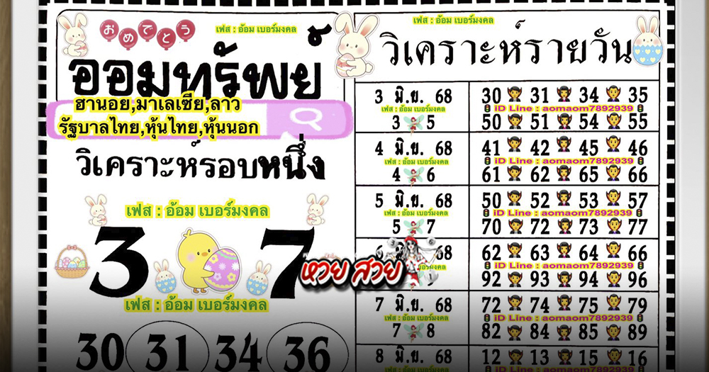 เลขออมทรัพย์ 16/6/68