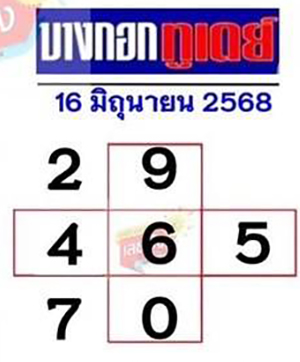 หวยบางกอกทูเดย์ 16/6/68