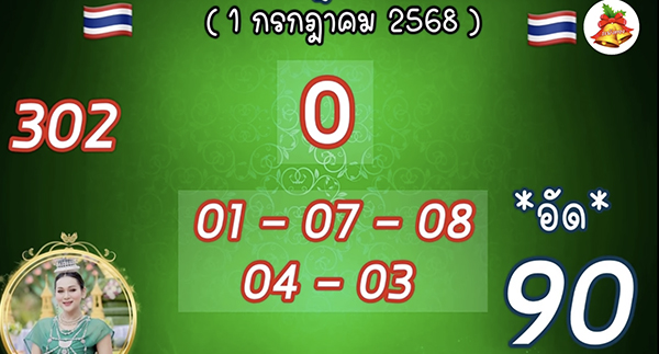 หวยเจ๊นุ๊ก 1/7/68