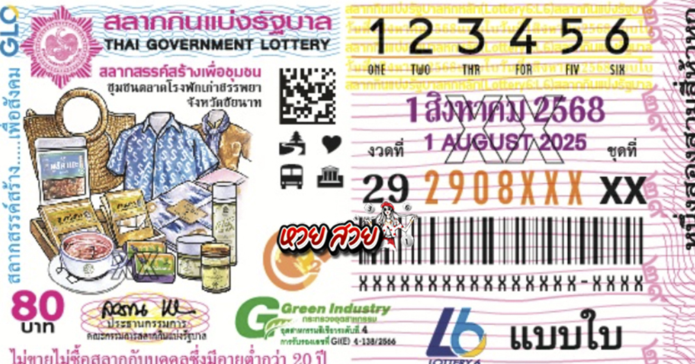 เลขแปลปกสลาก 1/8/68