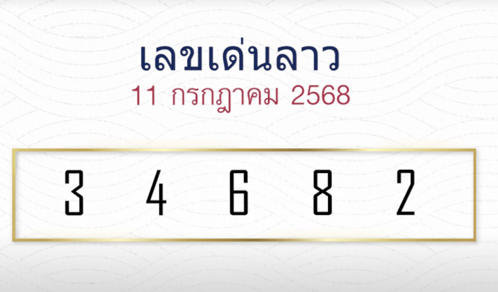 เลขลาวหมอไก่ให้โชค 11/7/68