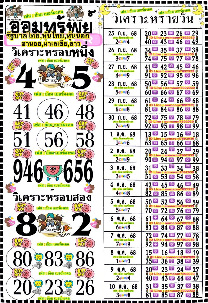 เลขออมทรัพย์ 1/10/68