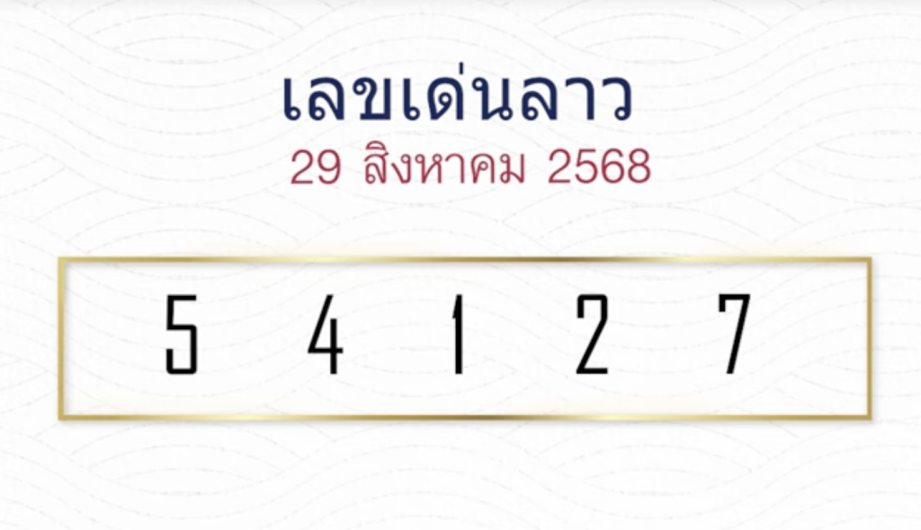 หวยลาวหมอไก่ให้โชค 29/8/68