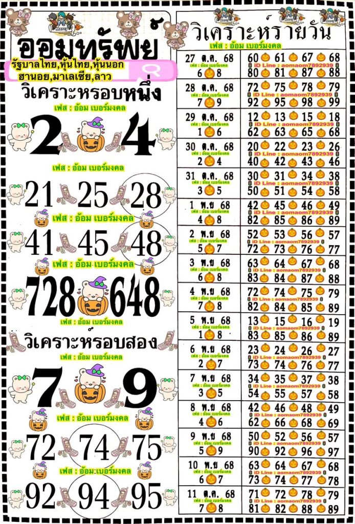 เลขออมทรัพย์ 1/11/68