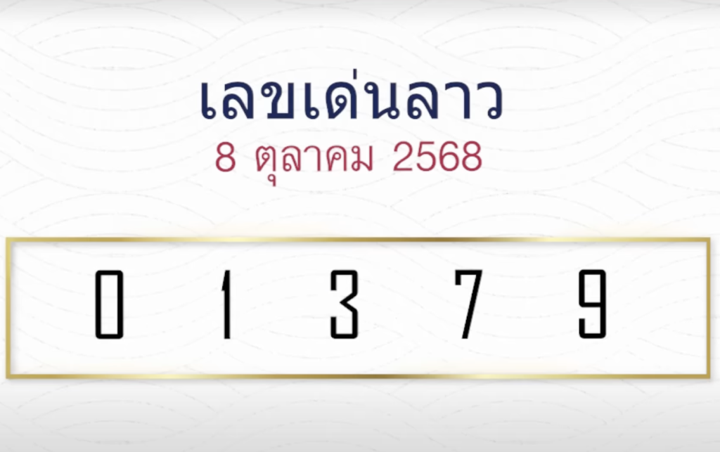 หวยลาวหมอไก่ให้โชค 8/10/2568