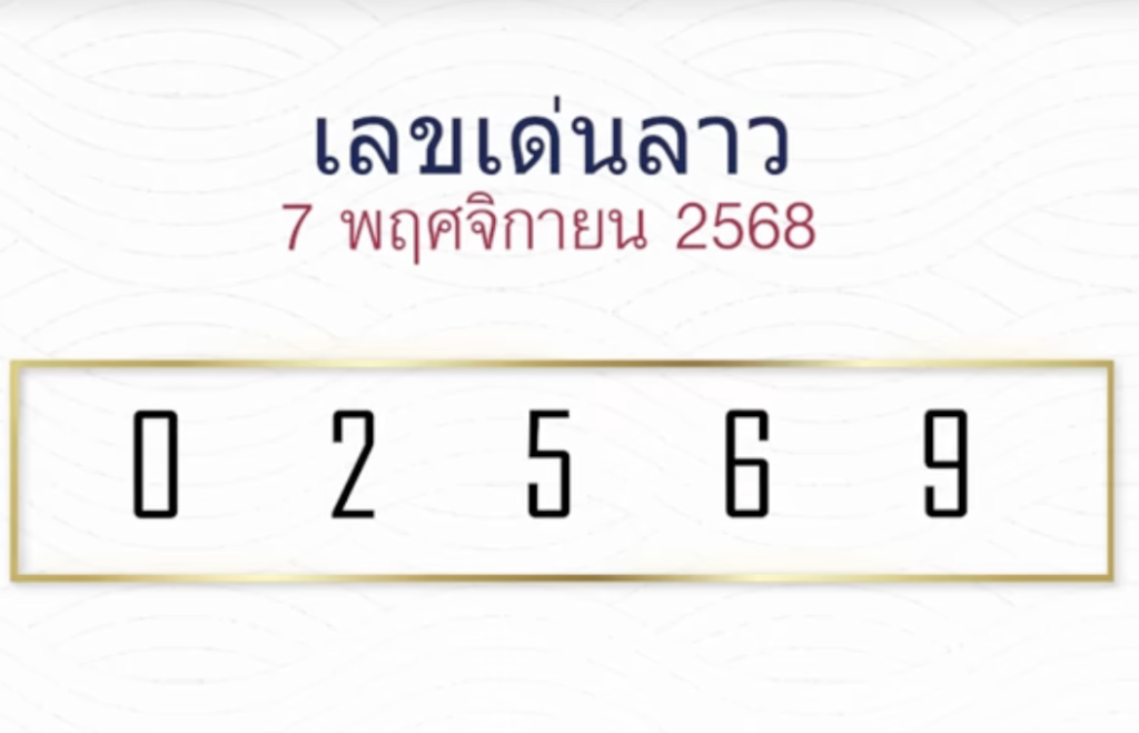 หวยลาวหมอไก่ให้โชค 7/11/2568