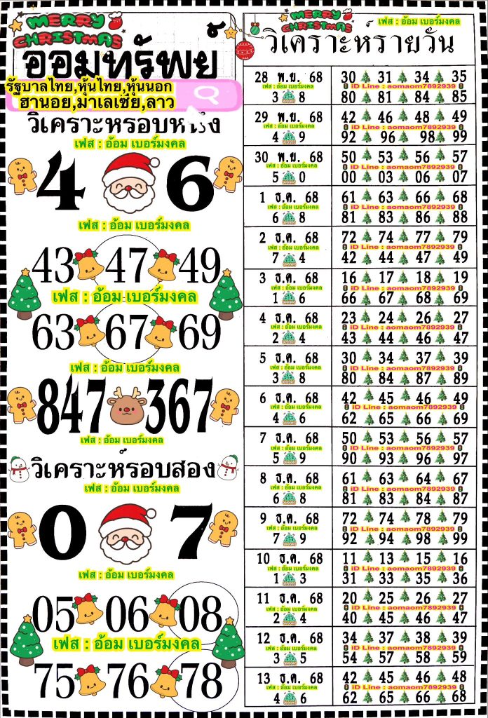 อ้อมเบอร์มงคล 1/12/68