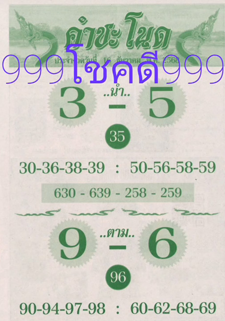 เลขคำชะโนด 16/12/68