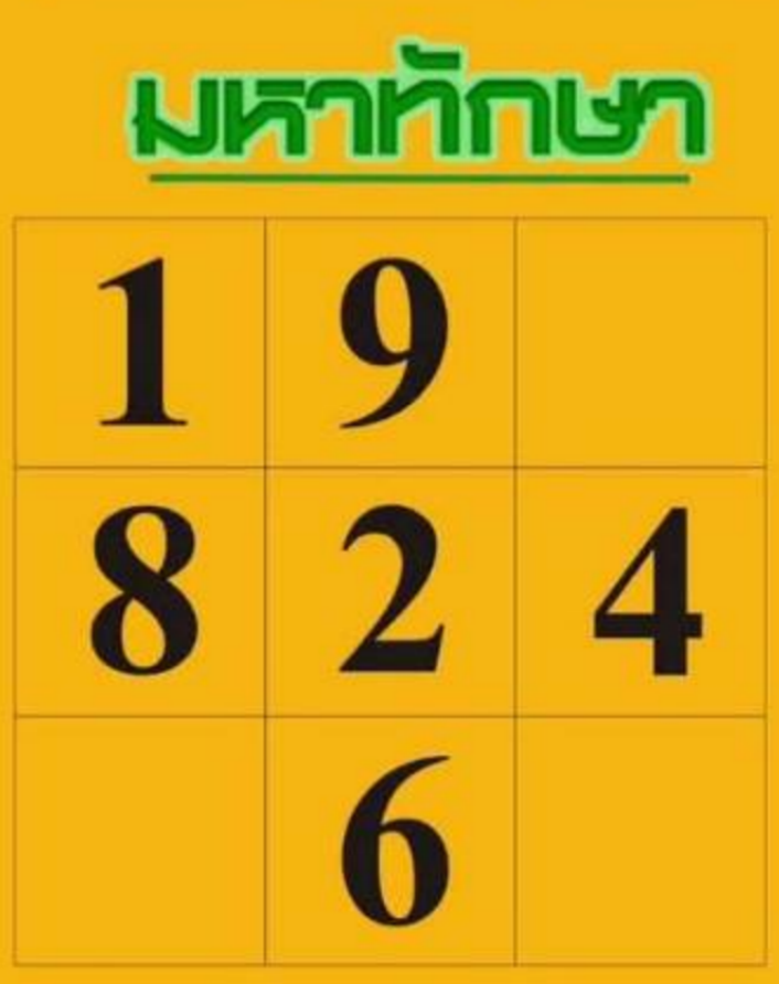หวยมหาทักษา 1/7/2569
